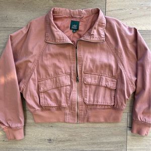 Cropped Bomber Jacket, Medium